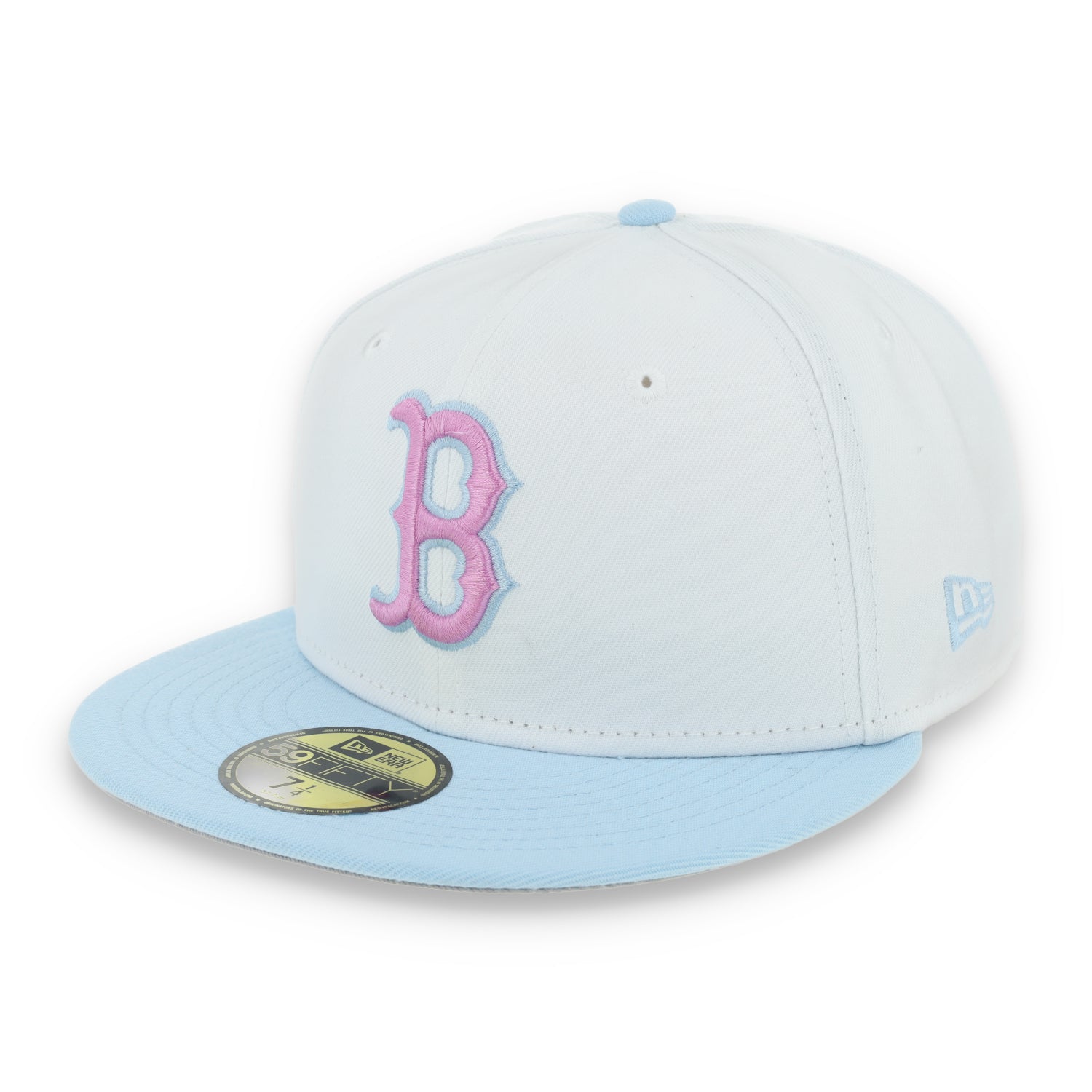 New Era Boston Red Sox Color Pack 59FIFTY Fitted Hat-White/Light Blue /Pink