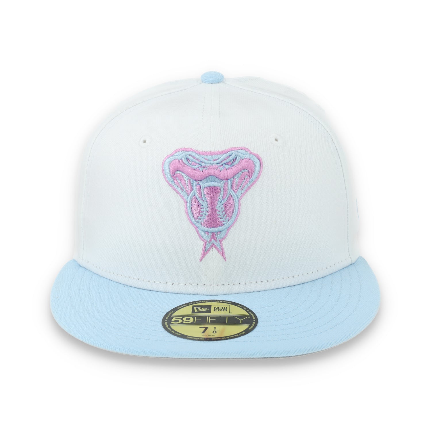 New Era Arizona Diamondbacks Color Pack 59FIFTY Fitted Hat-White/Light Blue /Pink