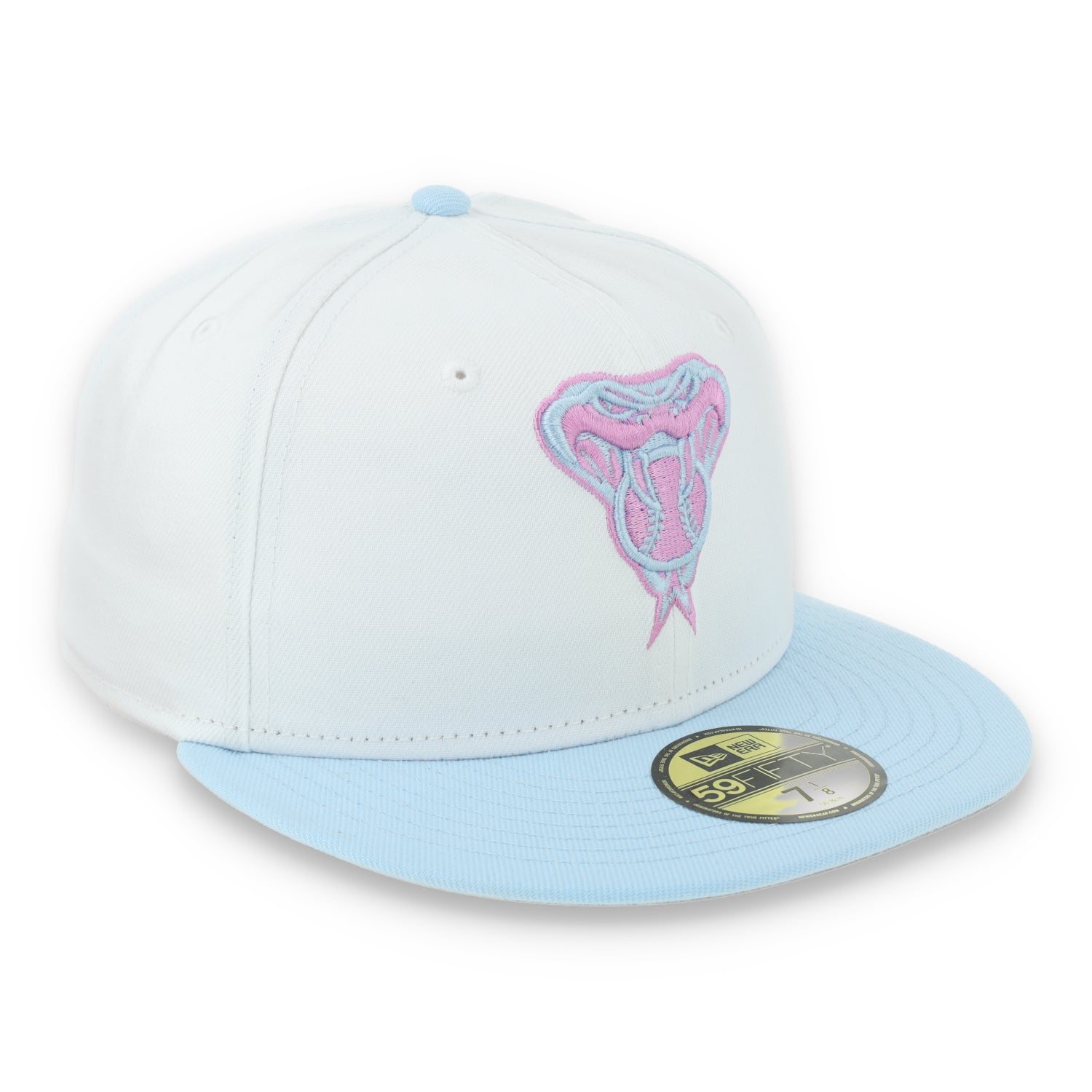 New Era Arizona Diamondbacks Color Pack 59FIFTY Fitted Hat-White/Light Blue /Pink