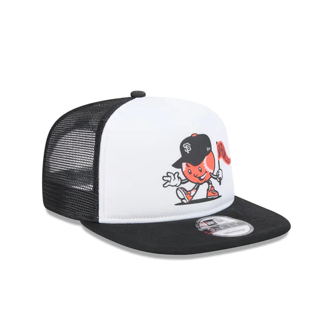 New Era Youth San Francisco Giants Mascot Court Sport 9FIFTY A-Frame Trucker Hat