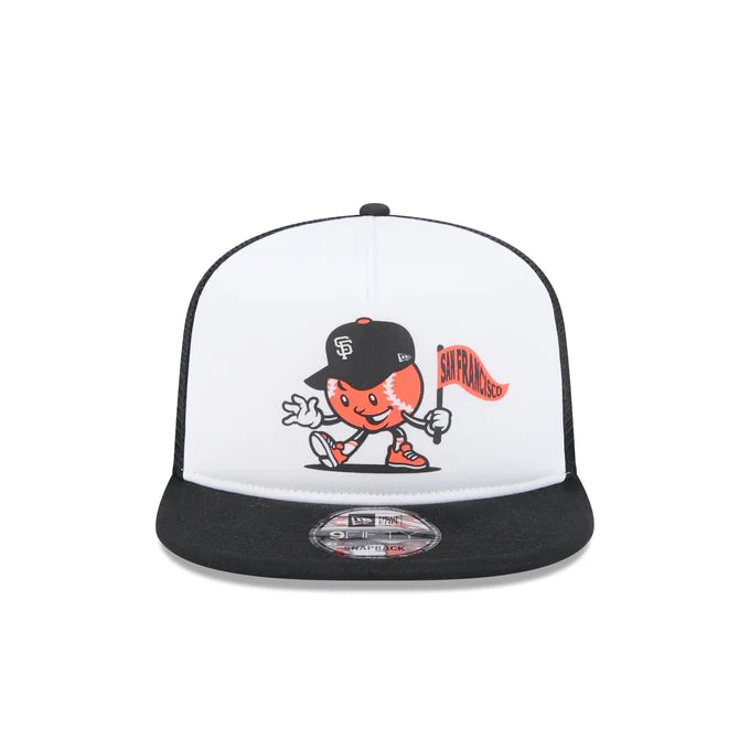 New Era San Francisco Giants Mascot Court Sport 9FIFTY A-Frame Trucker Hat