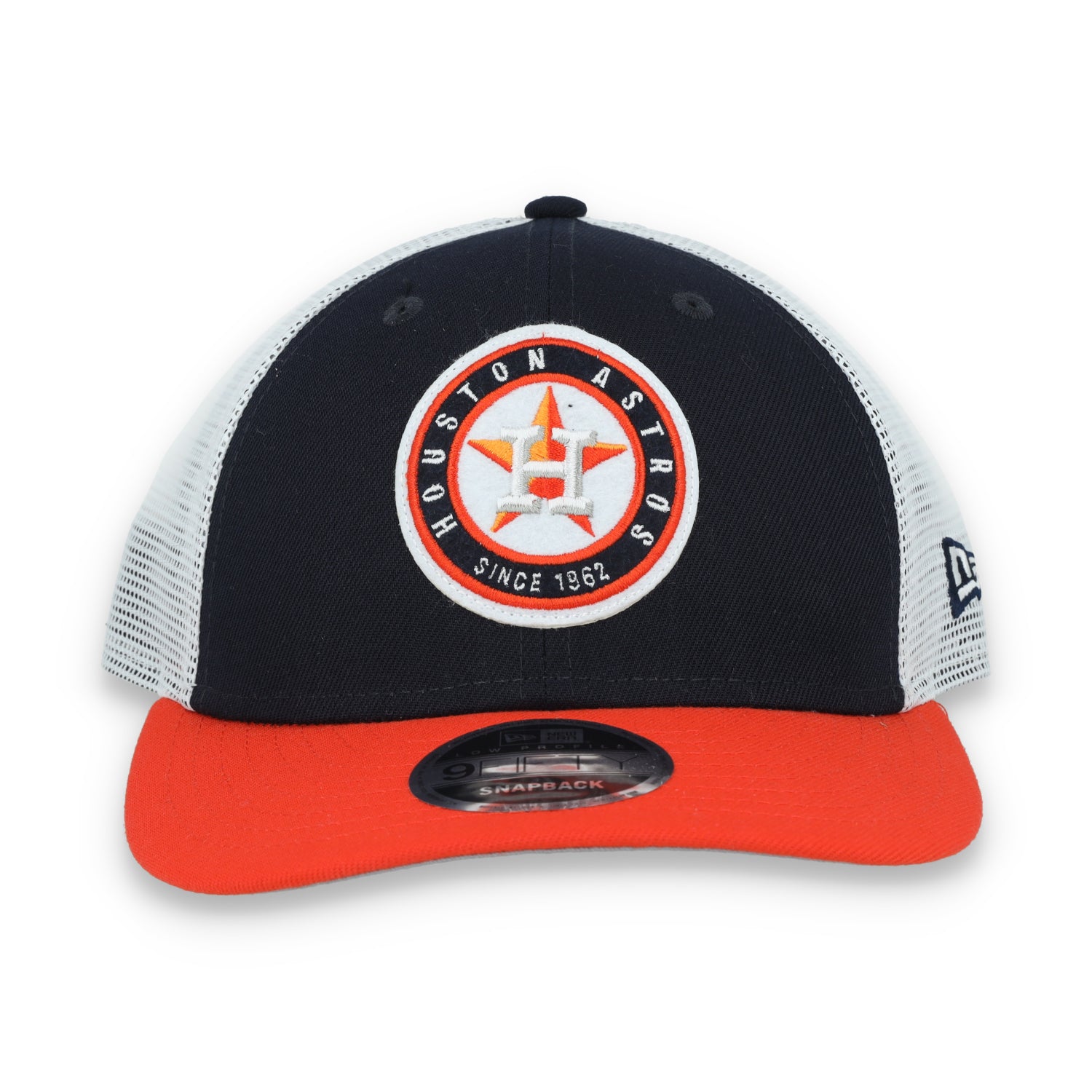New Era Houston Astros Throwback Low Profile 9FIFTY Trucker Snapback Hat