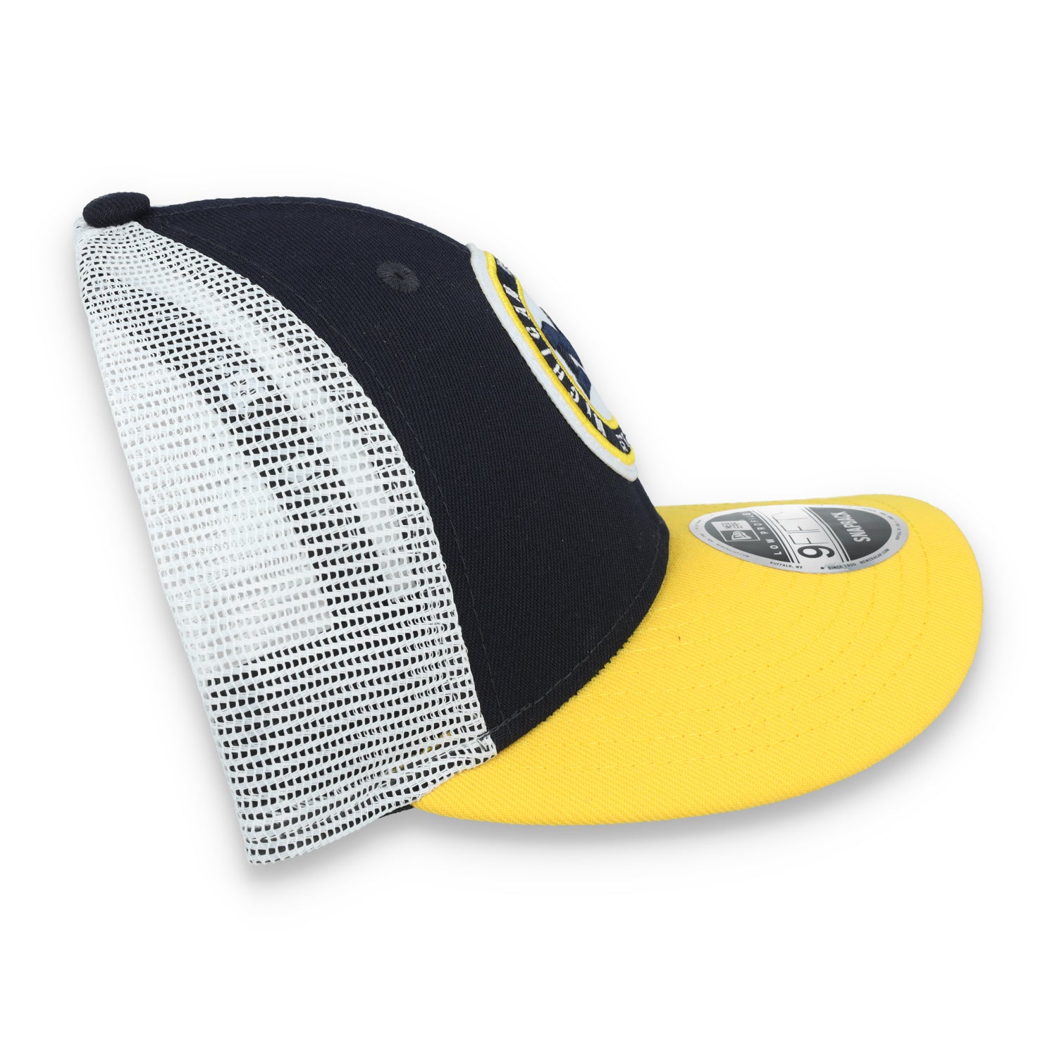 New Era Michigan Wolverines Throwback Low Profile 9FIFTY Trucker Snapback Hat