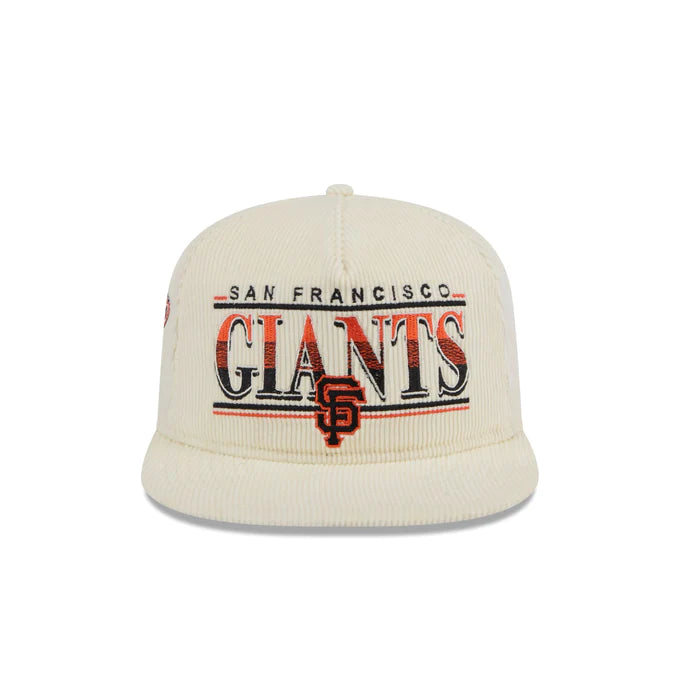New Era San Francisco Giants Corduroy Throwback The Golfer Snapback Hat