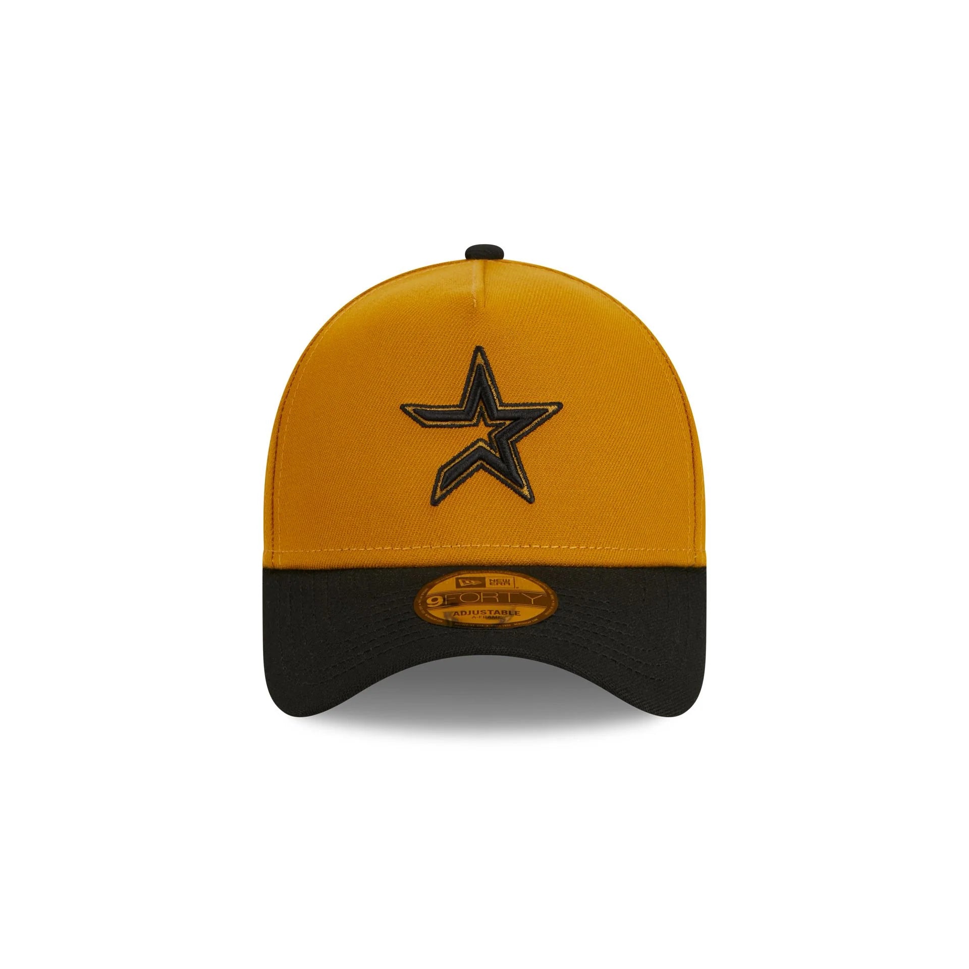 New Era Houston Astros Rustic Fall A Frame 9forty Adjustable Hat -