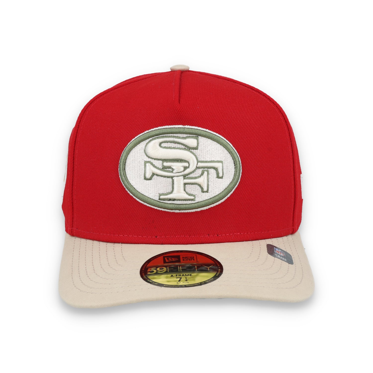 New Era San Francisco 49ers 70th Anniversary Side Patch Canvas A-Frame 59FIFTY Fitted Hat