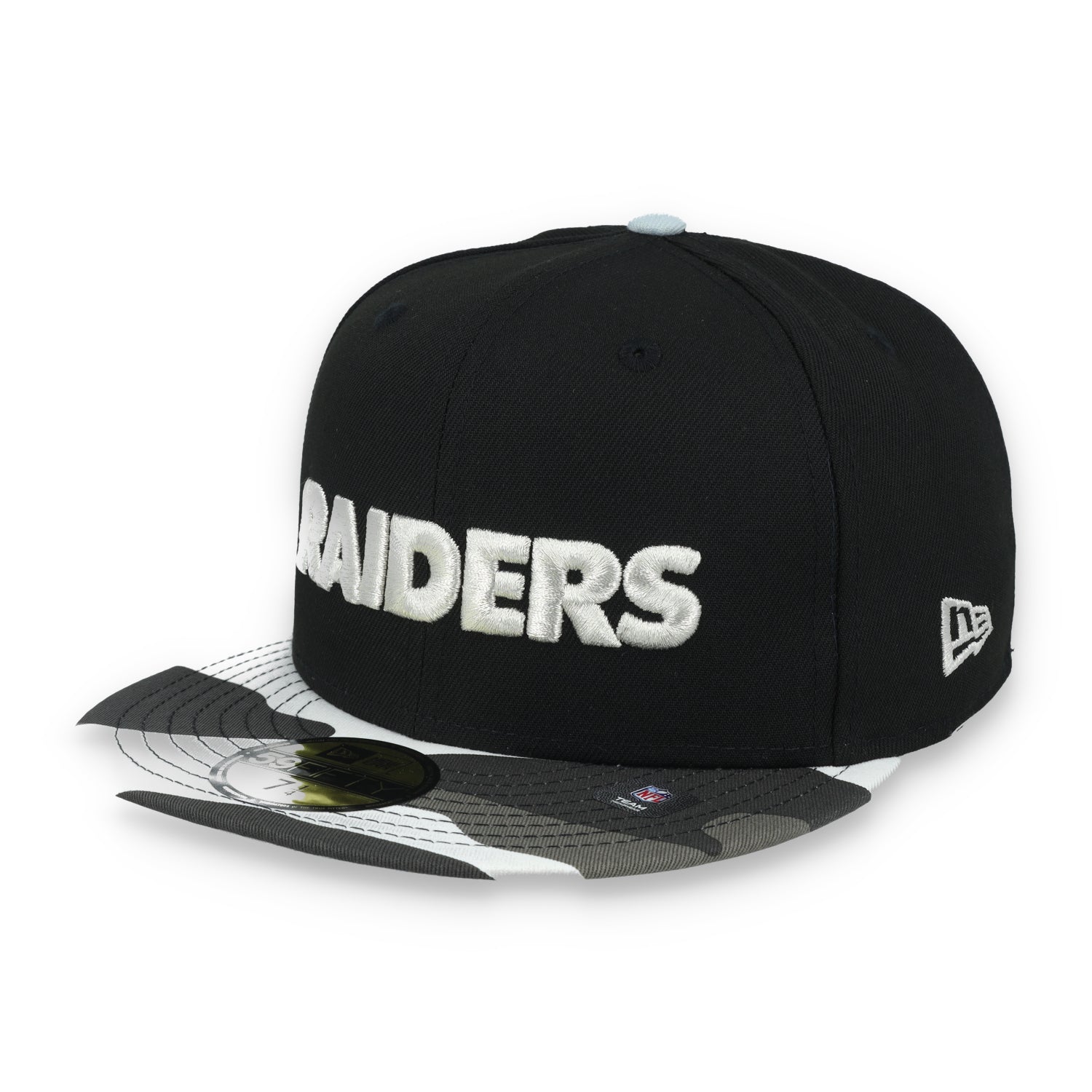 New Era Las Vegas Raiders XVII Super Bowl Side Patch Metallic Camo 59FIFTY Fitted Hat