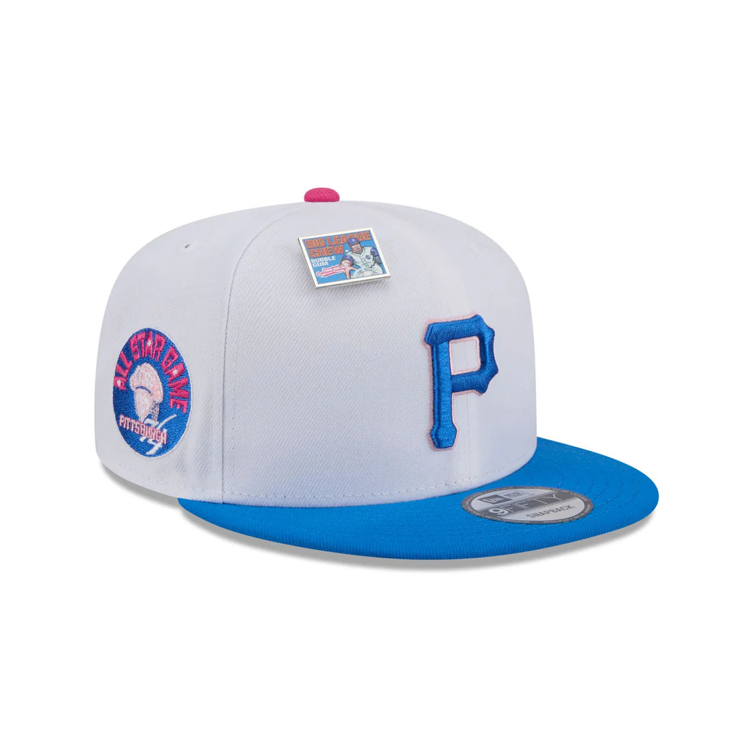 New Era Pittsburgh Pirates Cotton Candy Big League Chew Flavor Pack 9FIFTY Snapback Hat-White/Blue