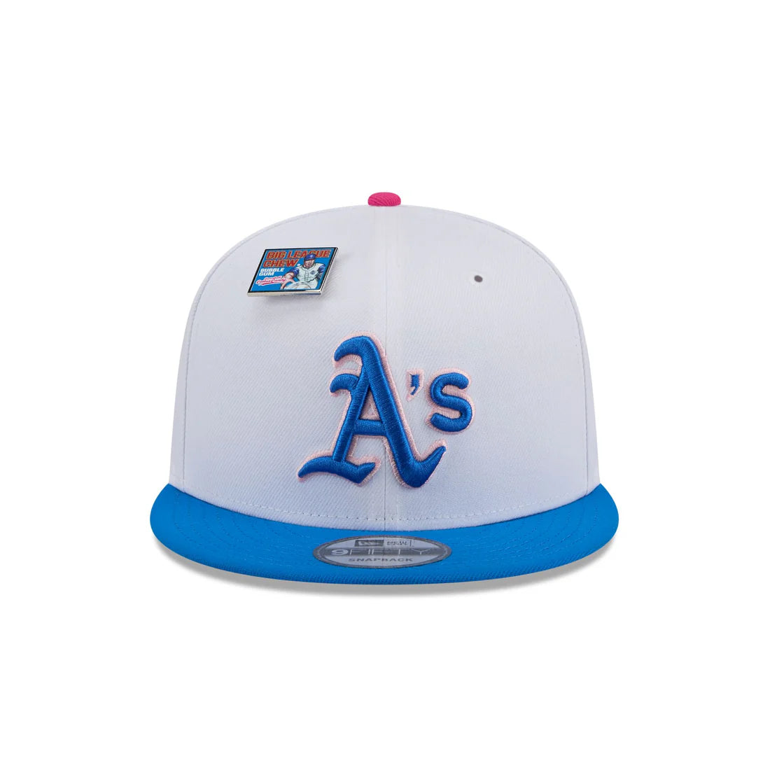 New Era Oakland Athletics Cotton Candy Big League Chew Flavor Pack 9FIFTY Snapback Hat-White/Blue
