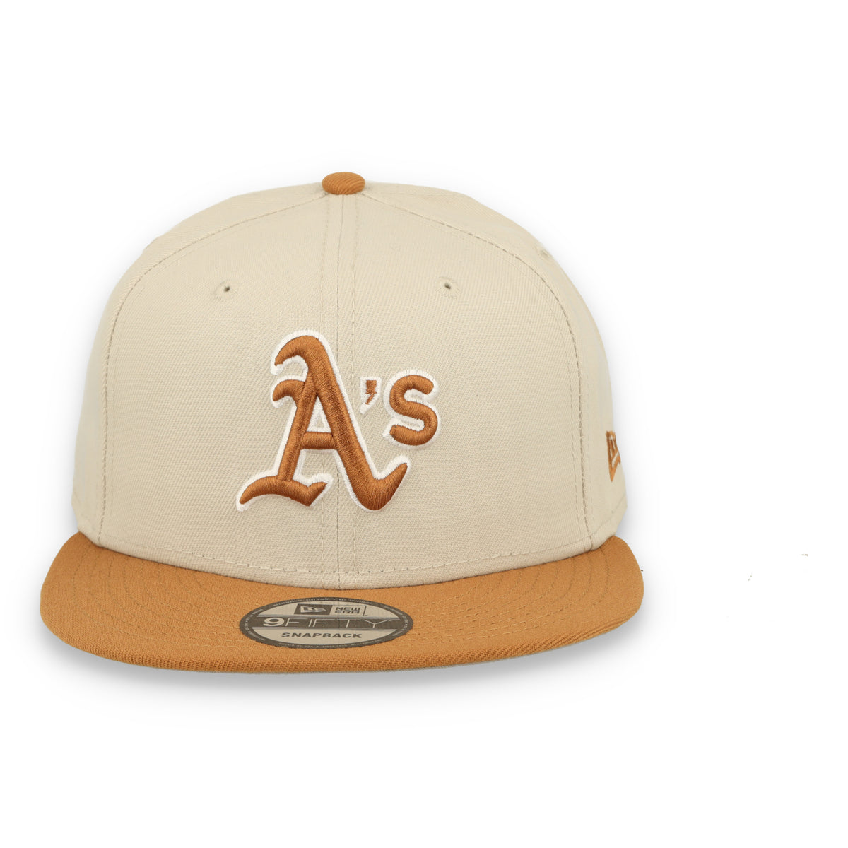 New Era Athletics Color Pack 9FIFTY Snapback Hat-Stone/Light Bronze