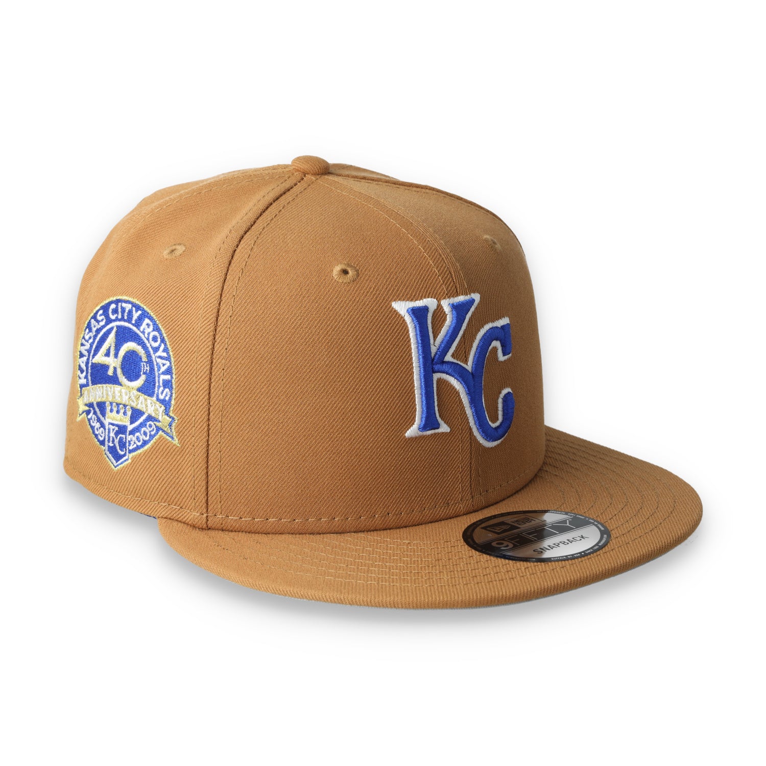New Era Kansas City Royals Color Pack 9FIFTY Snapback Hat-Light Bronze