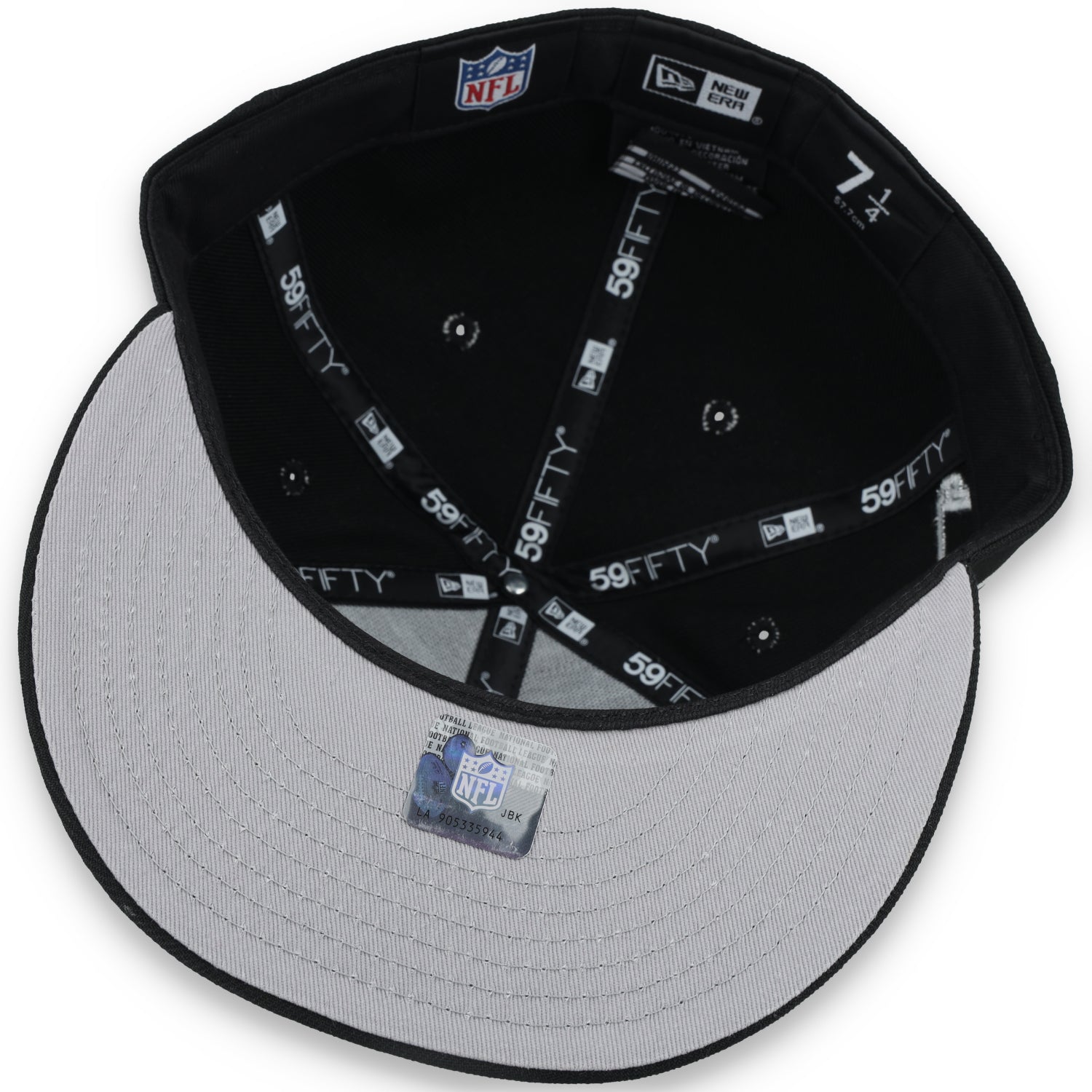 New Era Las Vegas Raiders Pennant Side Patch 59FIFTY Fitted Hat