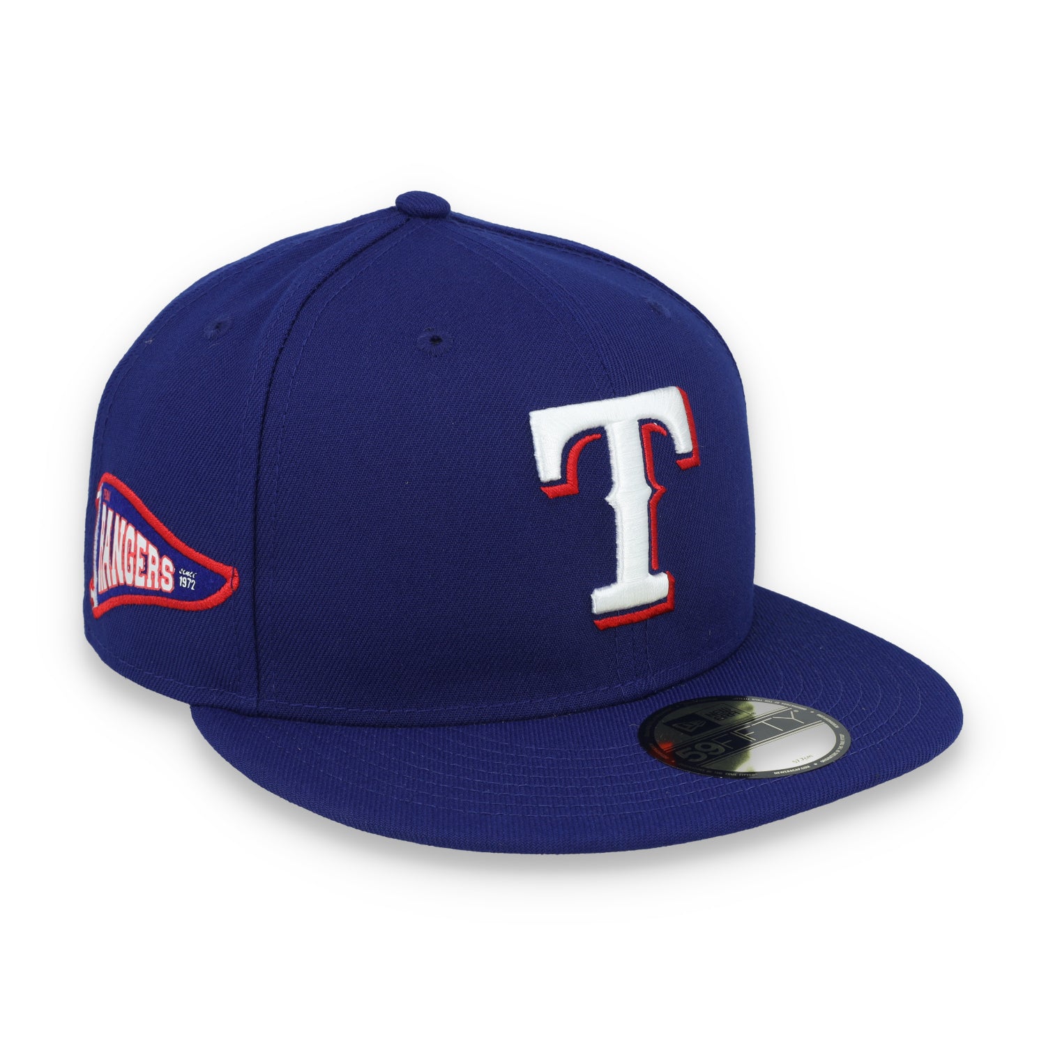 New Era Texas Rangers Pennant Side Patch 59FIFTY Fitted Hat