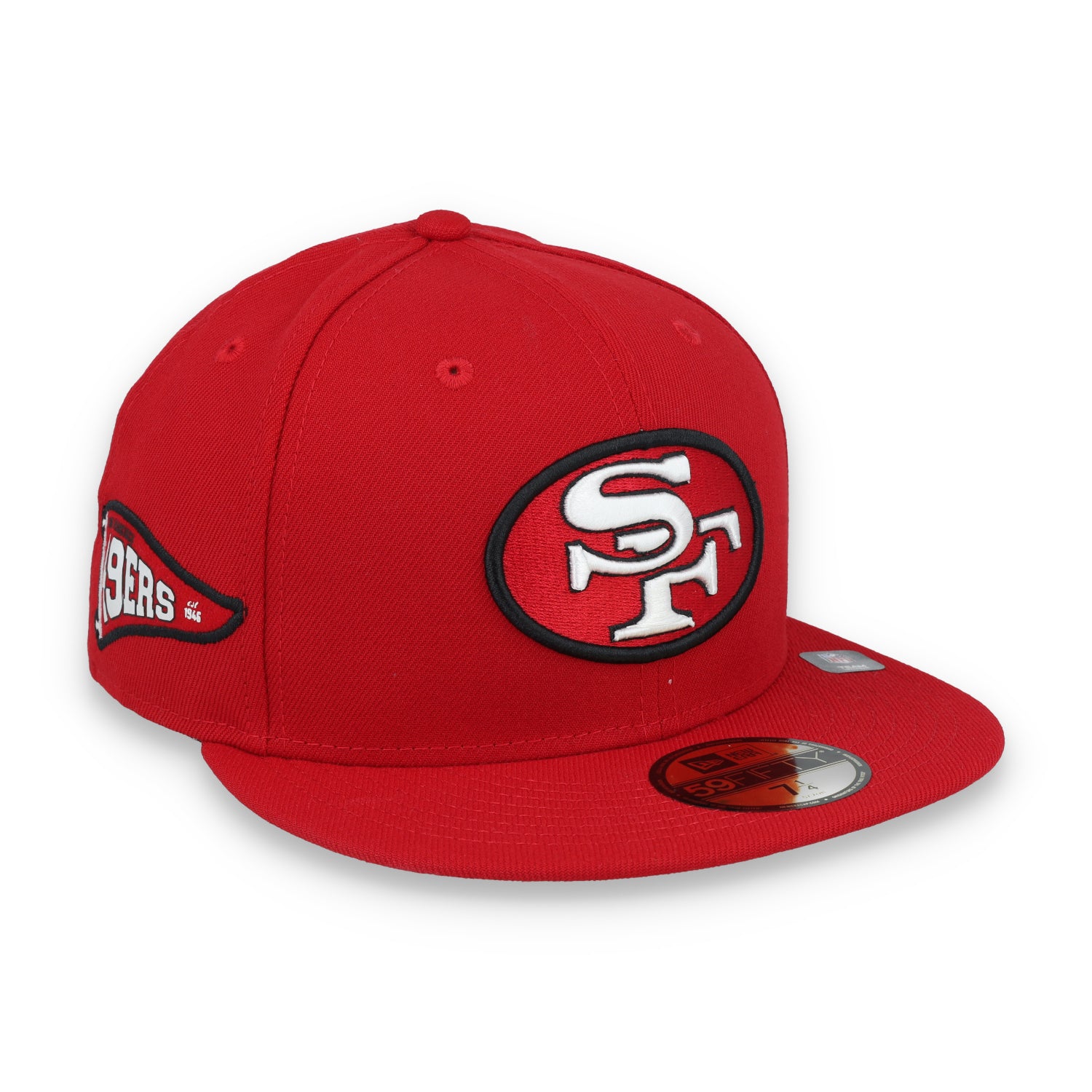 New Era San Francisco 49ers Pennant Side Patch 59FIFTY Fitted Hat