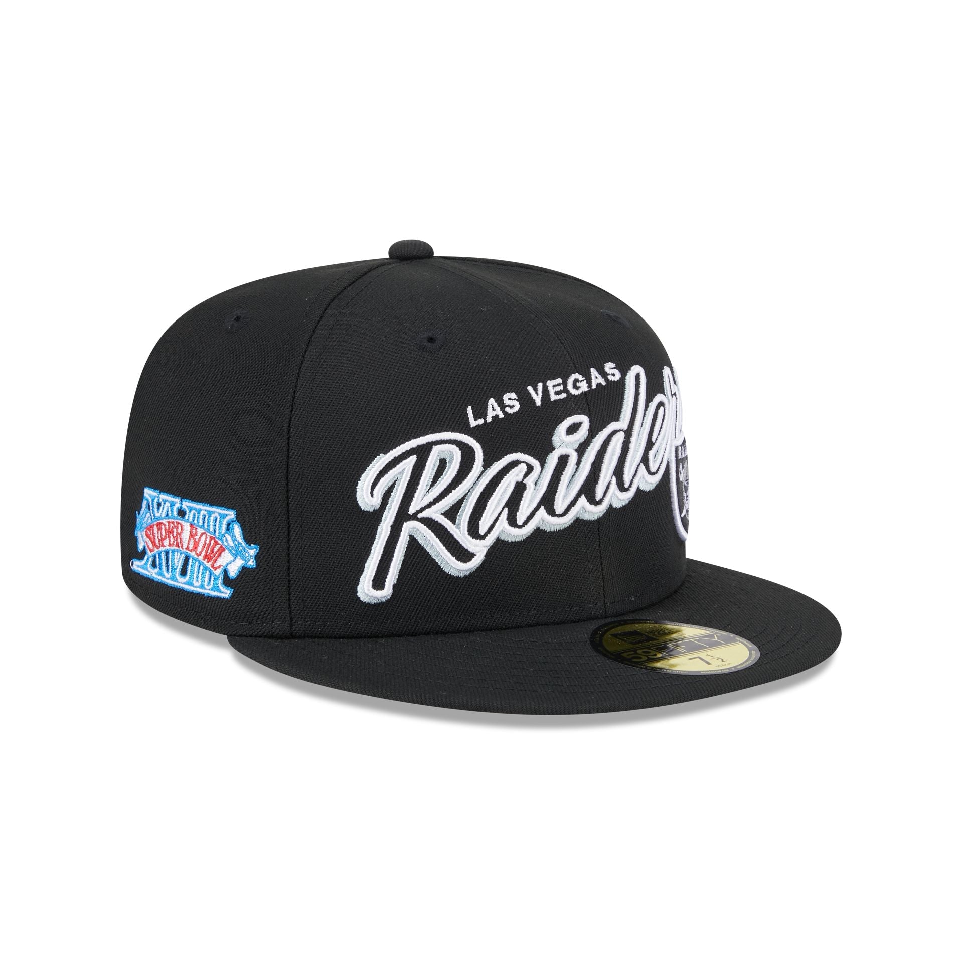 New Era Las Vegas Raiders Script Sided 59FIFTY Fitted Hat