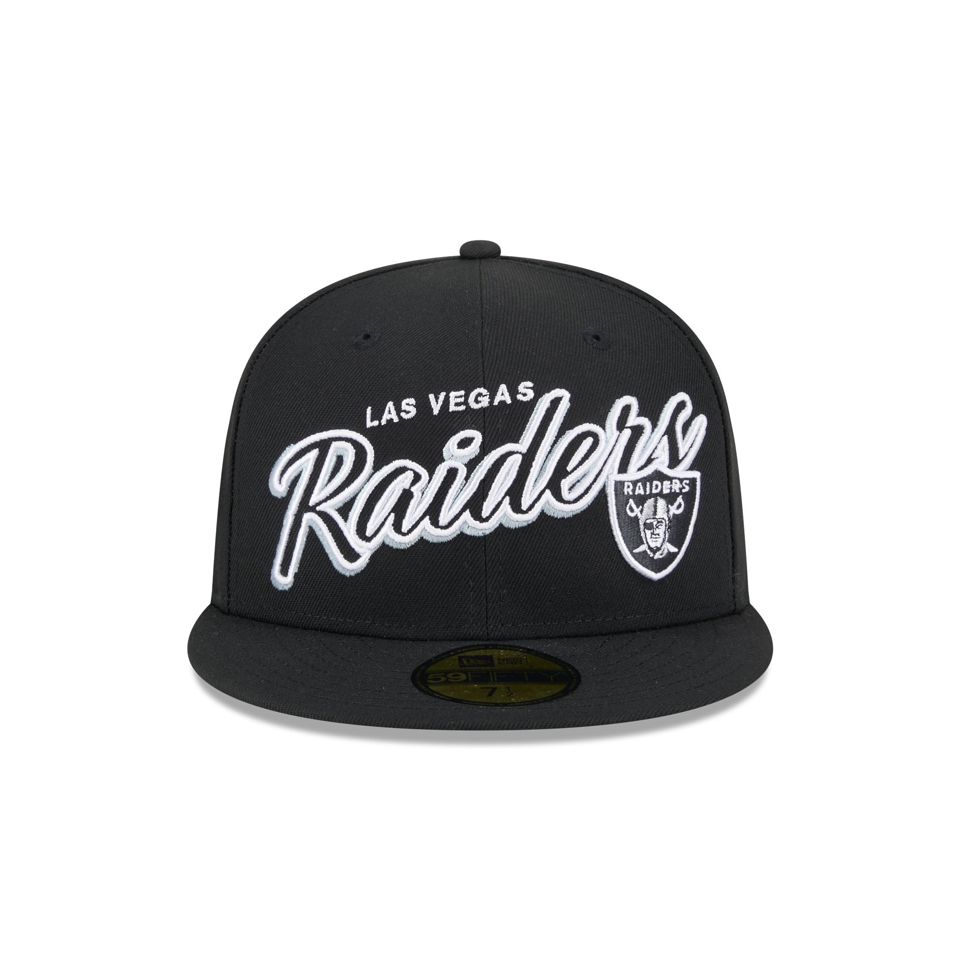 New Era Las Vegas Raiders Script Sided 59FIFTY Fitted Hat