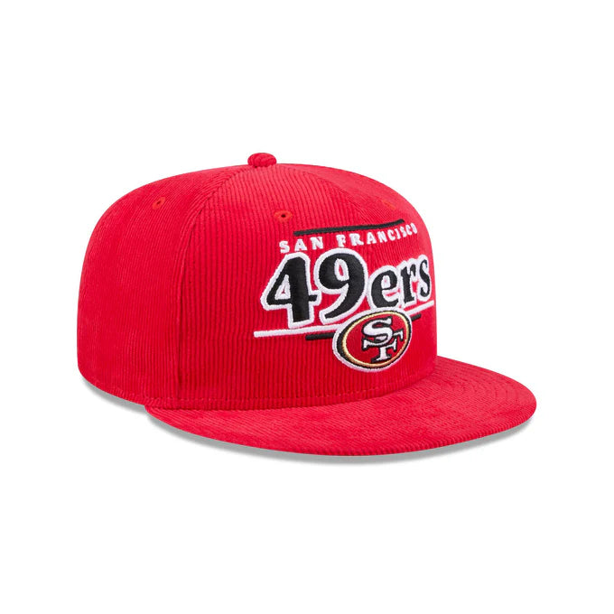 New Era San Francisco 49ers Throwback Display Corduroy 9FIFTY Snapback Hat-