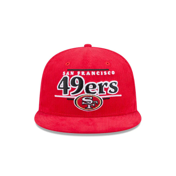 New Era San Francisco 49ers Throwback Display Corduroy 9FIFTY Snapback Hat-