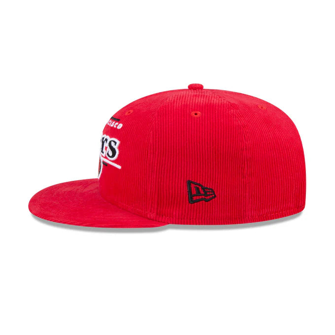 New Era San Francisco 49ers Throwback Display Corduroy 9FIFTY Snapback Hat-