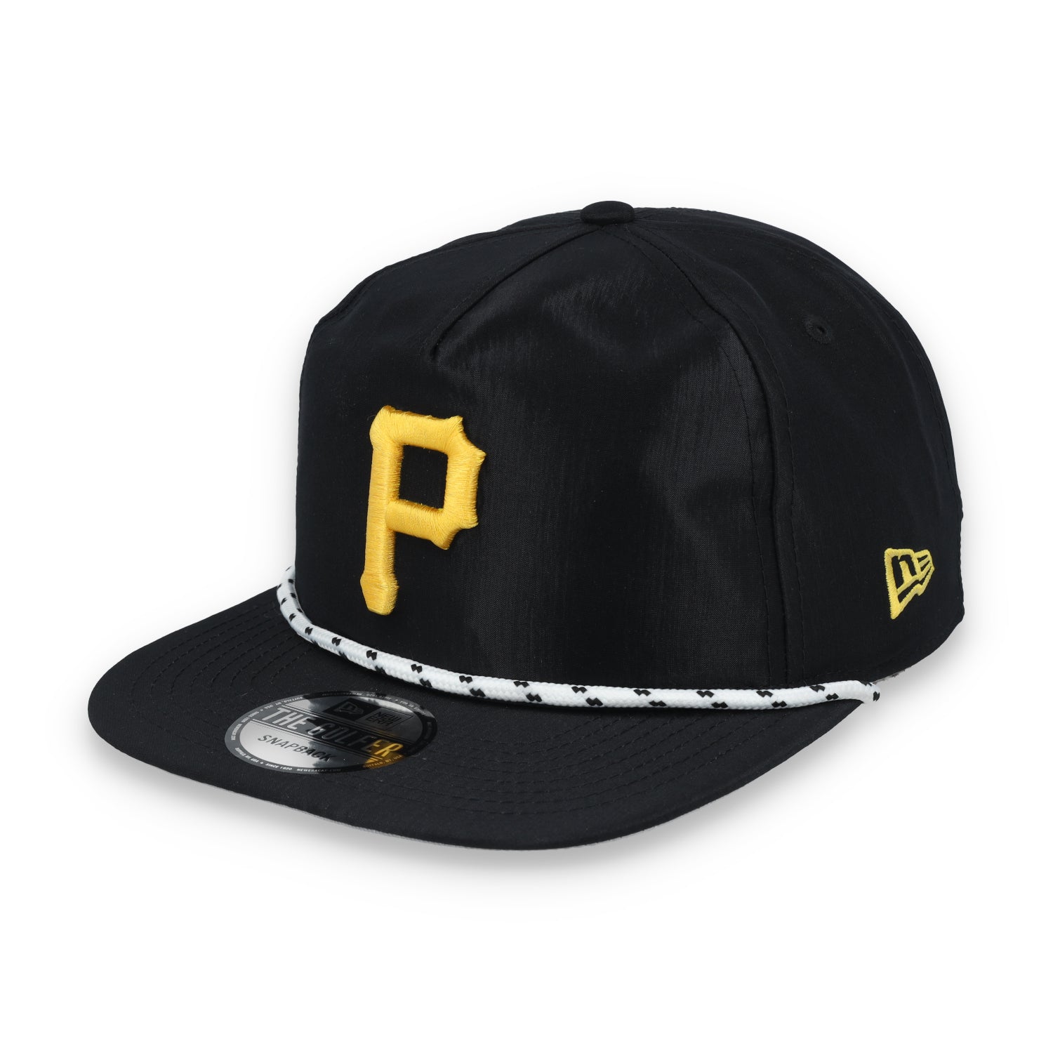 New Era Pittsburgh Pirates Golfer Team Rope Snapback Hat - Black