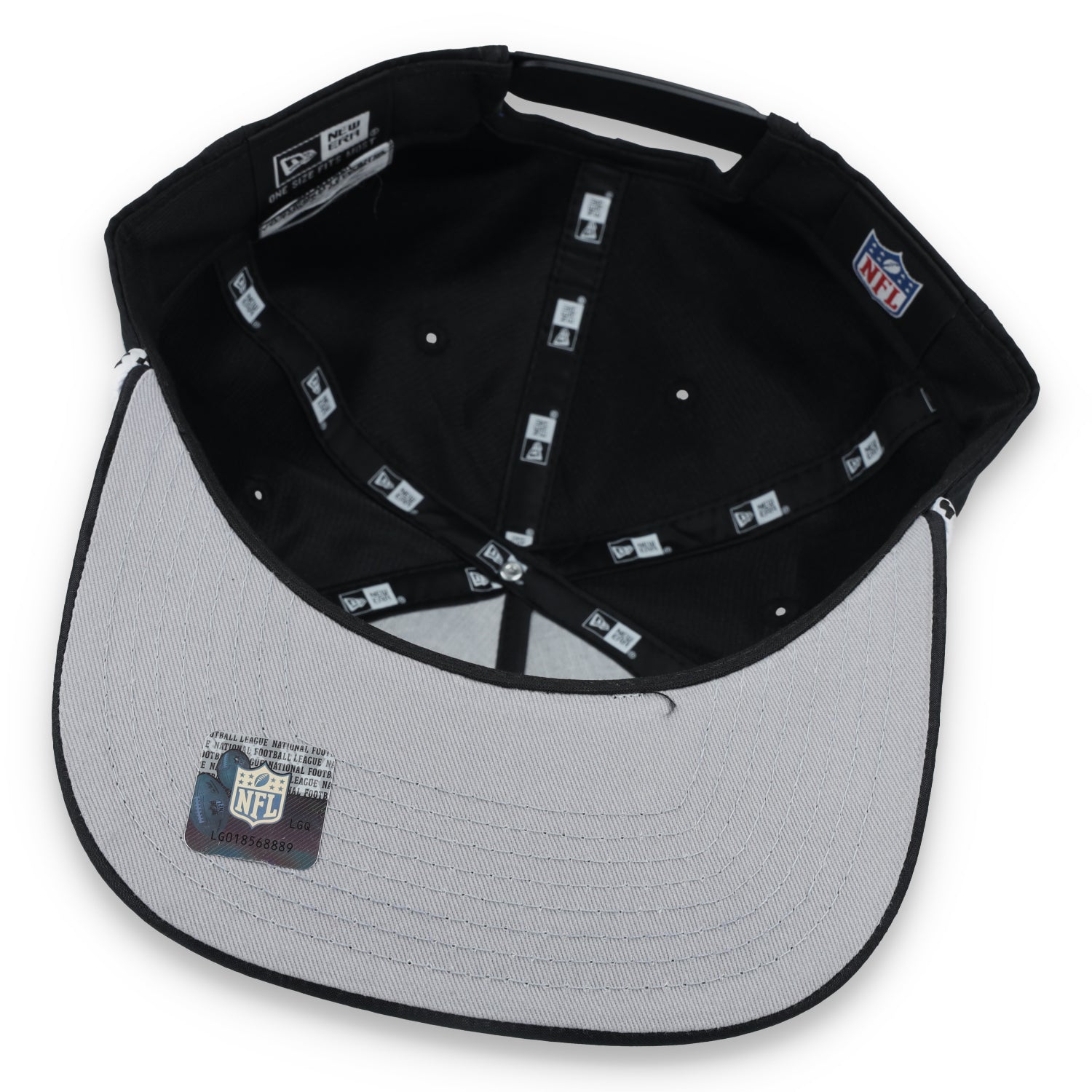 New Era Las Vegas Raiders Golfer Team Rope Snapback Hat - Black