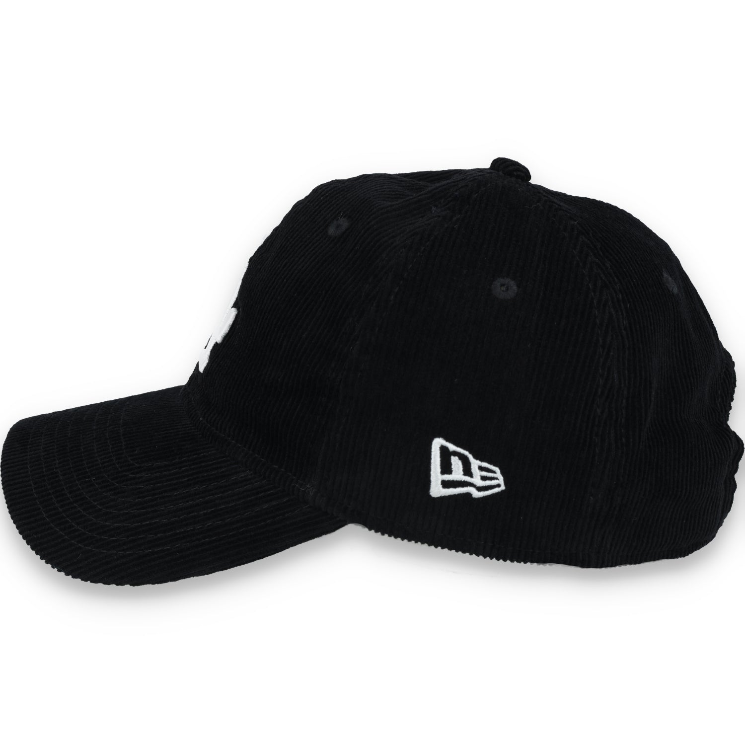 New Era Los Angeles Dodgers Corduroy 9TWENTY Adjustable Hat-Black/White