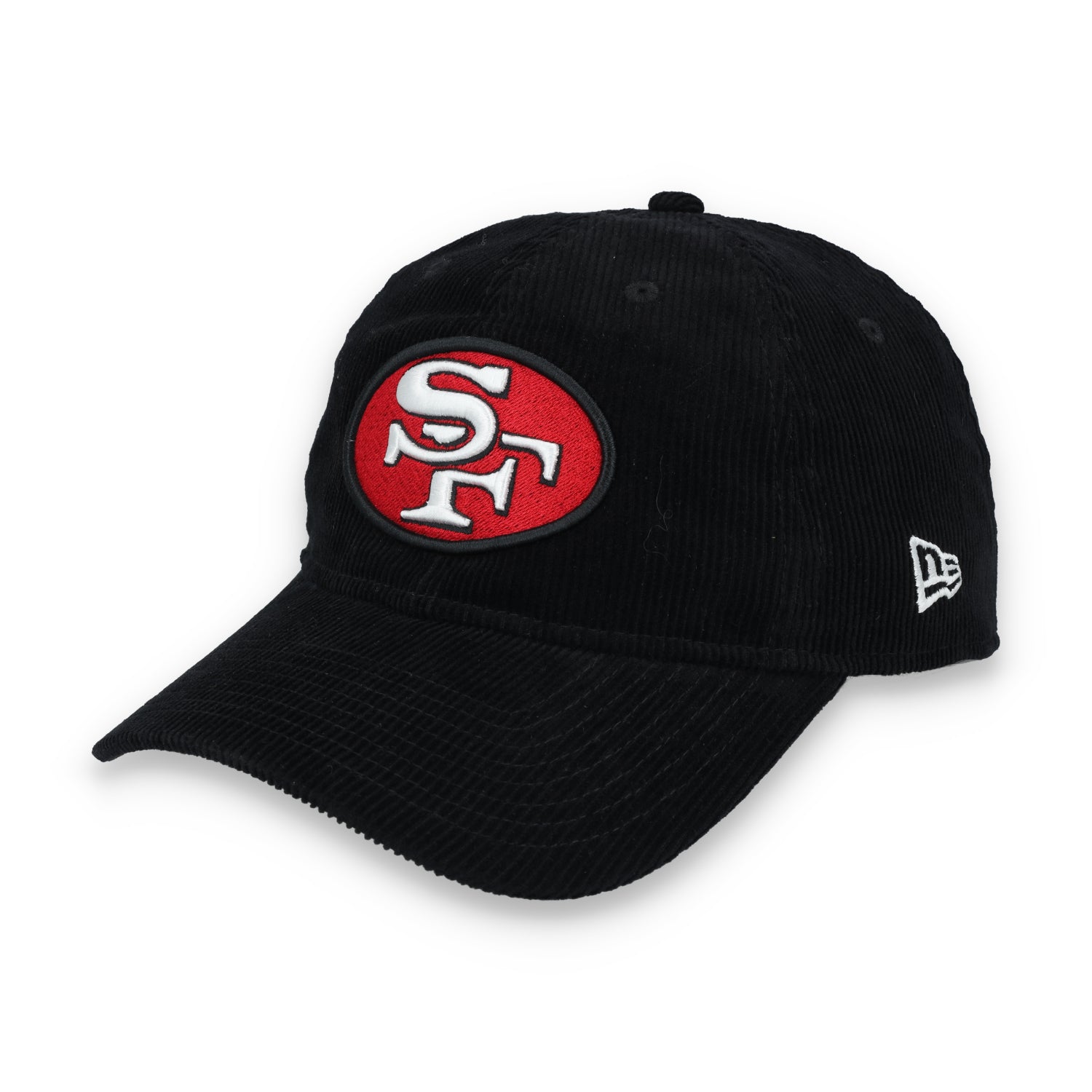 New Era San Francisco 49ers Corduroy 9TWENTY Adjustable Hat-Black/Red