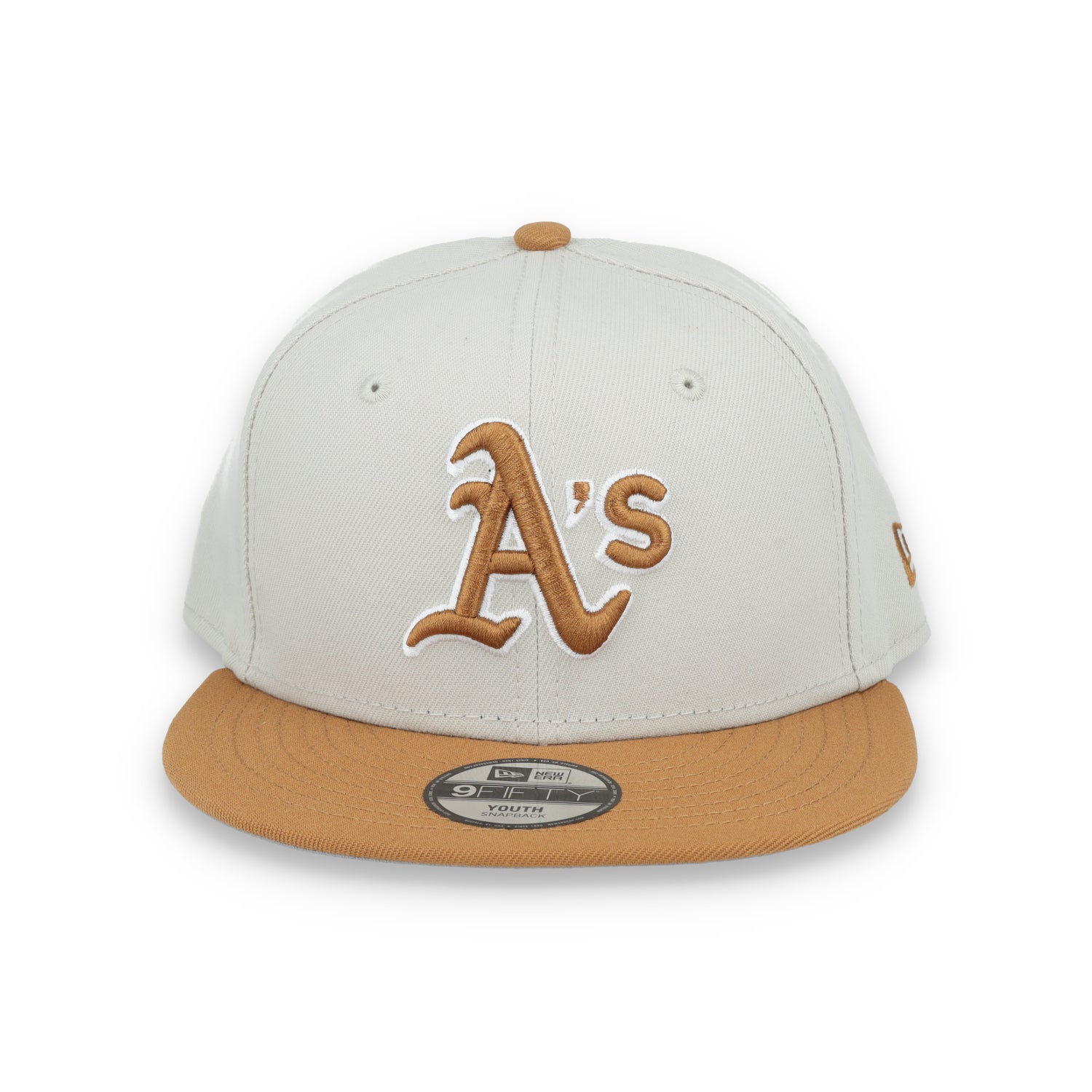 New Era Youth Oakland Athletics Color Pack 9FIFTY Snapback Hat-Stone/Light Bronze