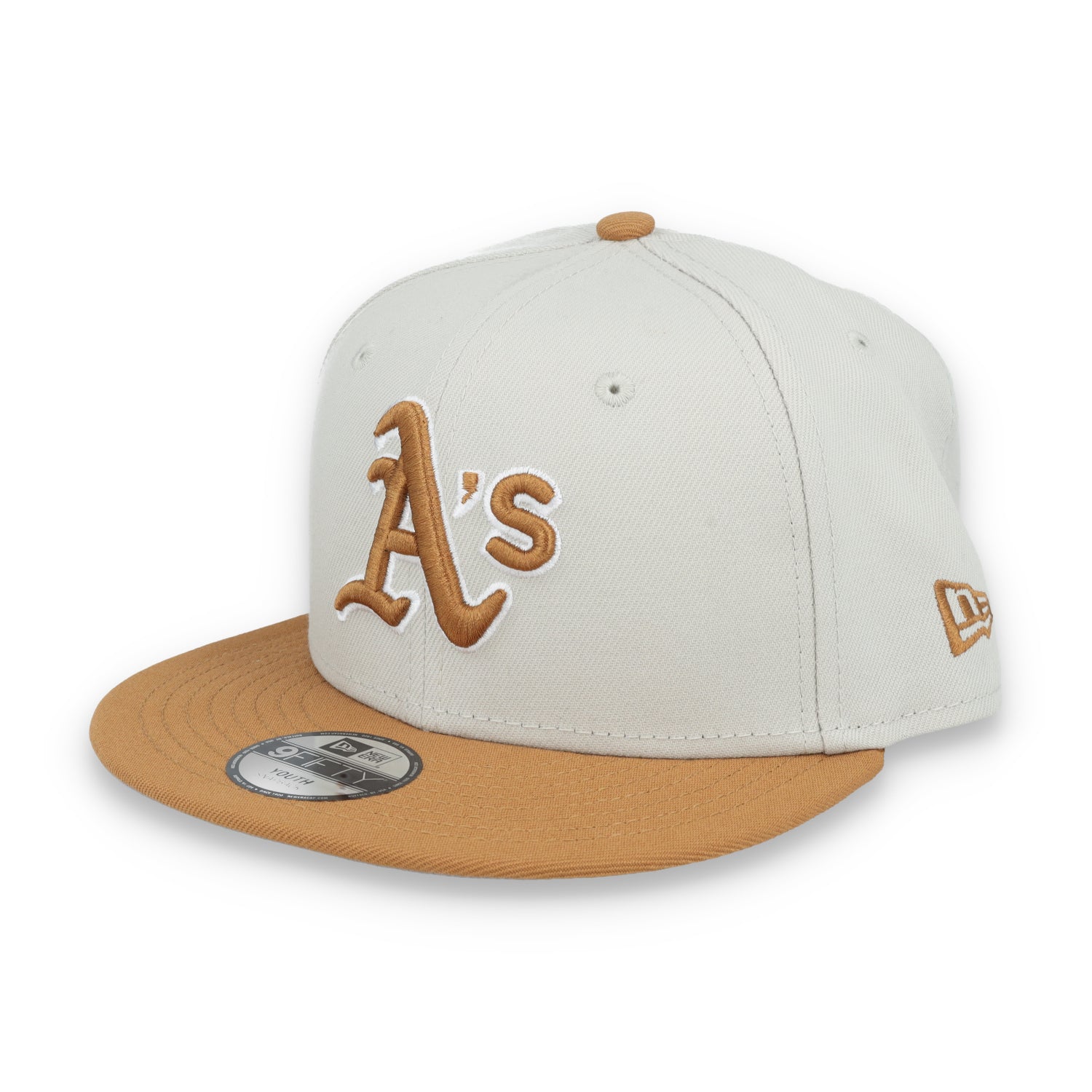 New Era Youth Oakland Athletics Color Pack 9FIFTY Snapback Hat-Stone/Light Bronze