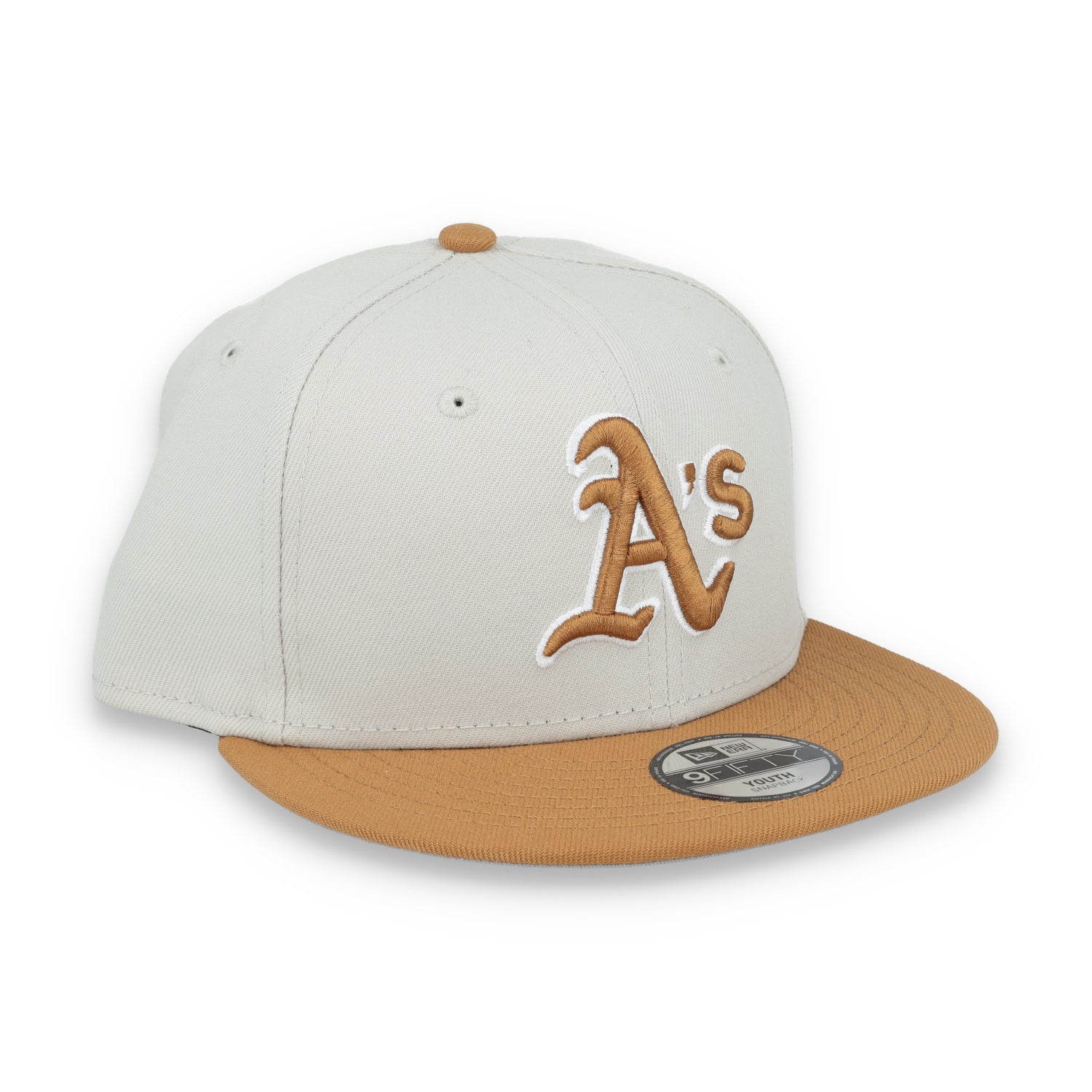 New Era Youth Oakland Athletics Color Pack 9FIFTY Snapback Hat-Stone/Light Bronze