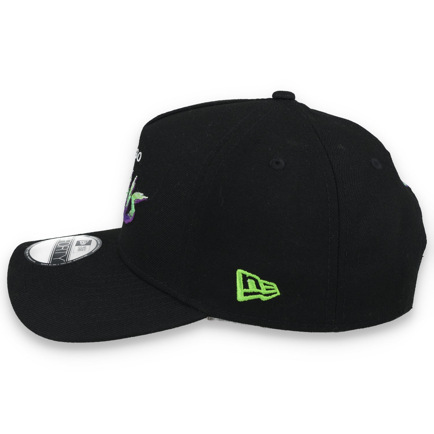 New Era Chicago Bulls 6X A-Frame 9FORTY Adjustable Snapback Hat-Black