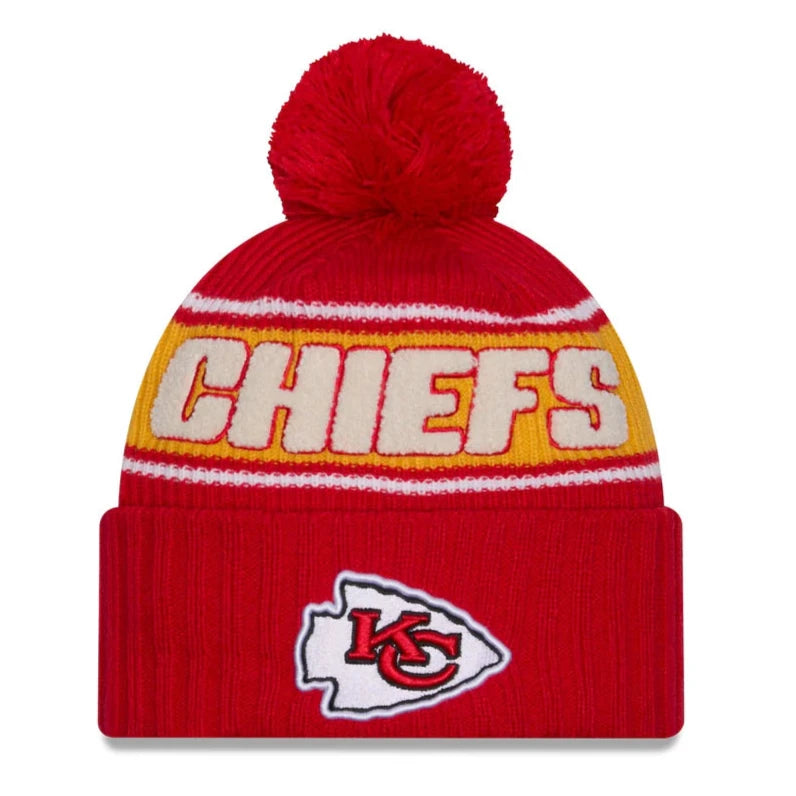 New Era Kansas City Chiefs Cold Weather Sport Pom Knit