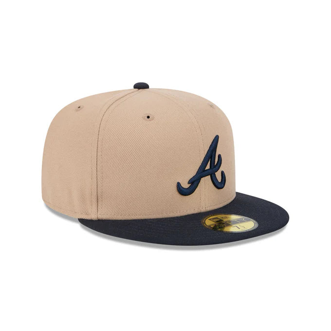 New Era Atlanta Braves 59FIFTY Fitted Hat-Camel