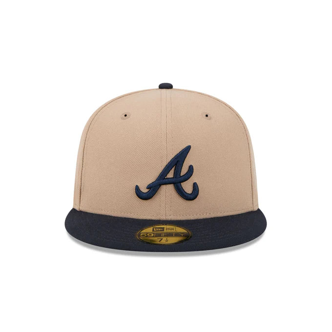 New Era Atlanta Braves 59FIFTY Fitted Hat-Camel