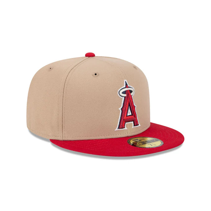 New Era Los Angeles Angels 59FIFTY Fitted Hat-Camel