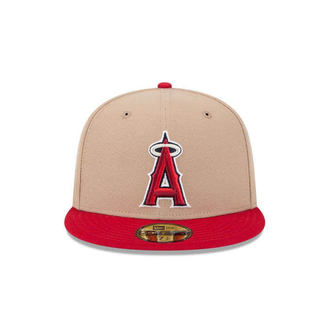 New Era Los Angeles Angels 59FIFTY Fitted Hat-Camel