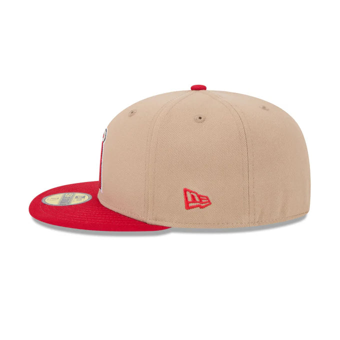 New Era Los Angeles Angels 59FIFTY Fitted Hat-Camel