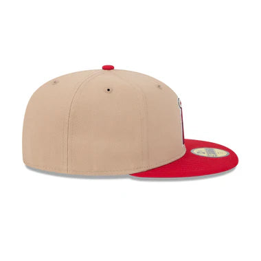 New Era Los Angeles Angels 59FIFTY Fitted Hat-Camel