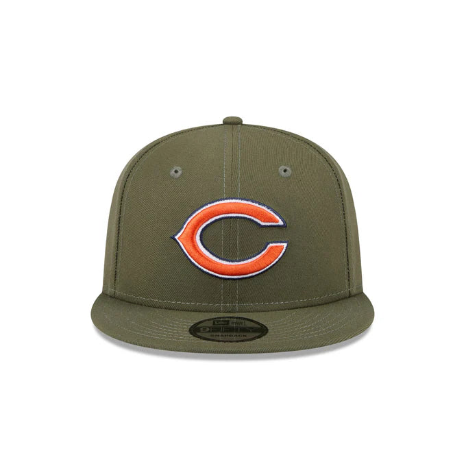 New Era Men's Chicago Bears 9FIFTY Snapback Hat-Olive Green