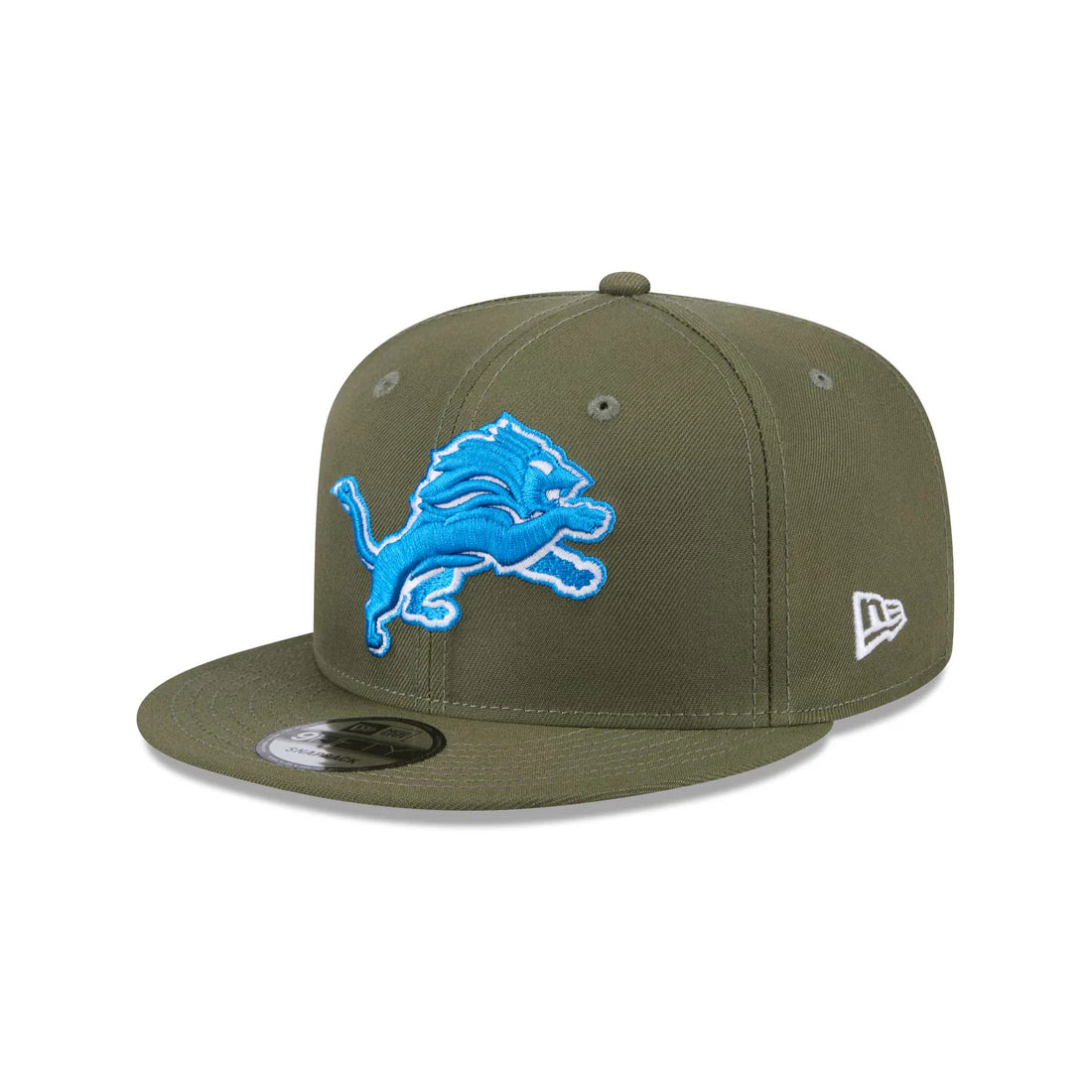 New Era Men's Detroit Lions 9FIFTY Snapback Hat-Olive Green