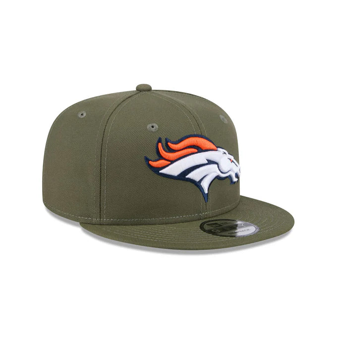 New Era Men's Denver Broncos 9FIFTY Snapback Hat-Olive Green