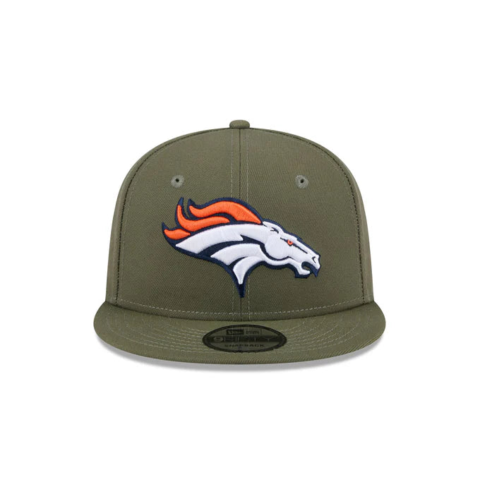 New Era Men's Denver Broncos 9FIFTY Snapback Hat-Olive Green