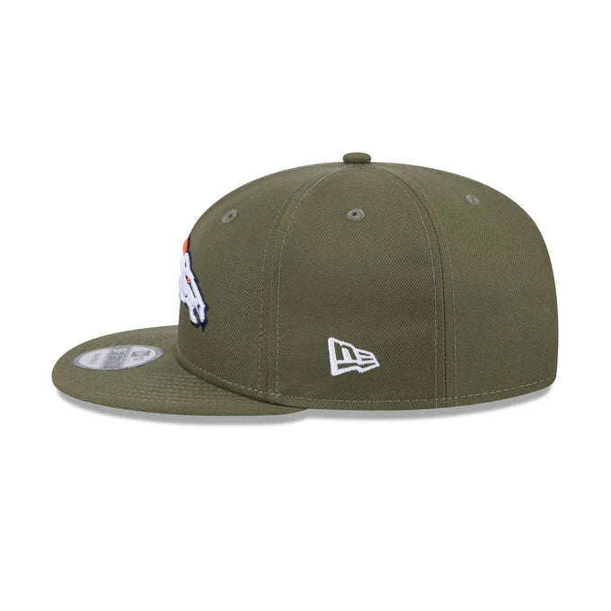 New Era Men's Denver Broncos 9FIFTY Snapback Hat-Olive Green