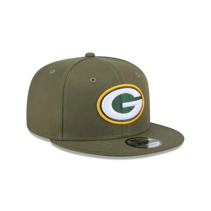 New Era Men's Green Bay Packers 9FIFTY Snapback Hat-Olive Green