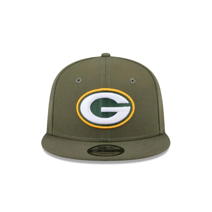 New Era Men's Green Bay Packers 9FIFTY Snapback Hat-Olive Green