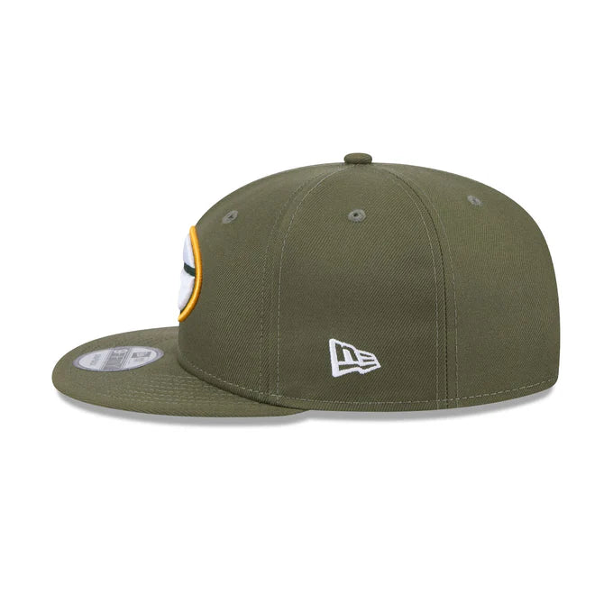 New Era Men's Green Bay Packers 9FIFTY Snapback Hat-Olive Green