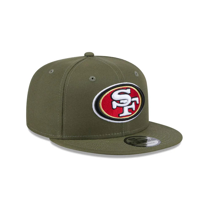 New Era San Francisco 49ers 9FIFTY Snapback Hat-Olive Green