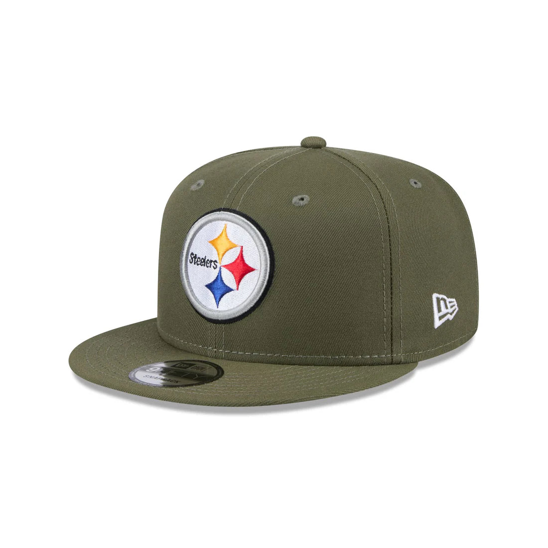 New Era Men's Pittsburgh Steelers 9FIFTY Snapback Hat-Olive Green