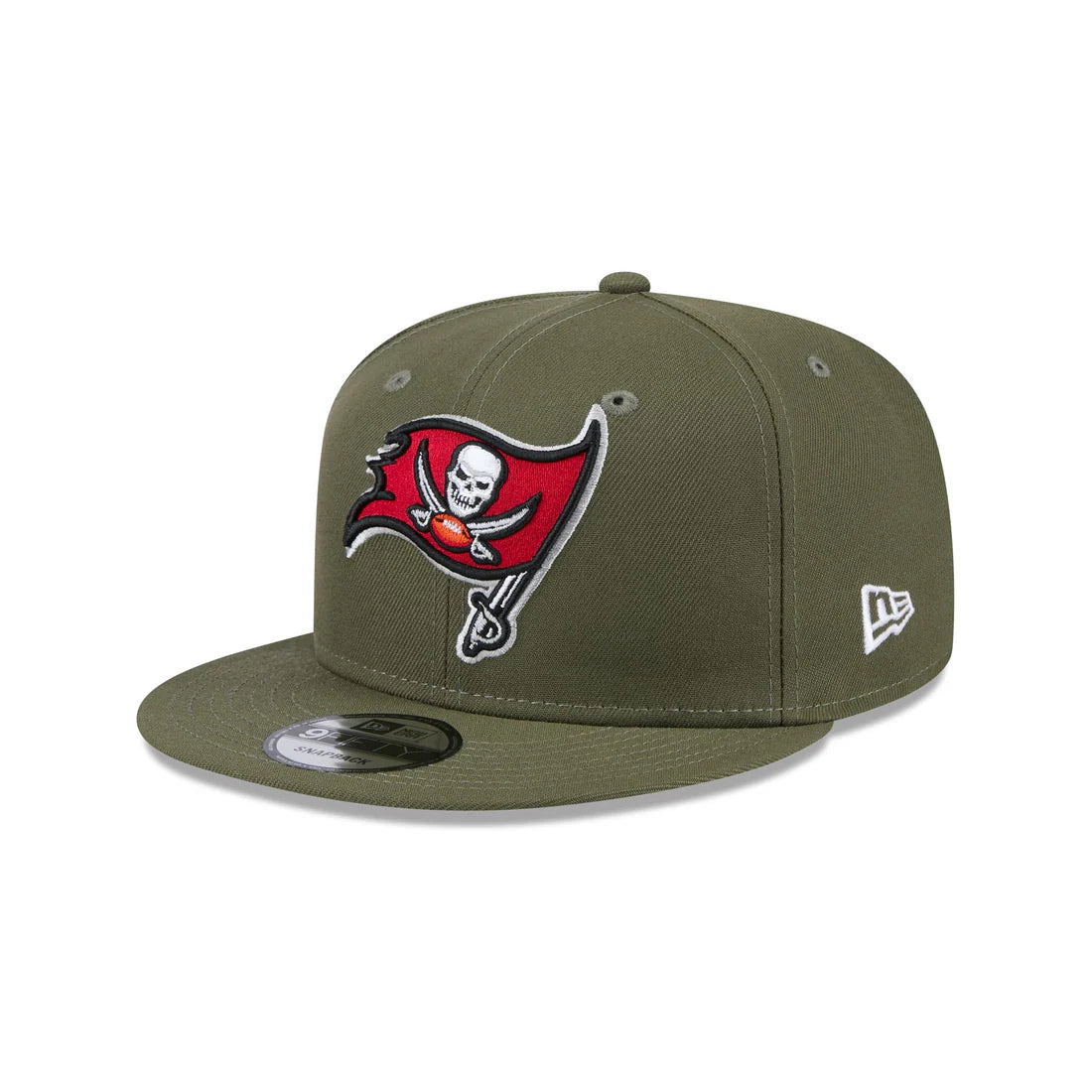 New Era Men's Tampa Bay Buccaneers 9FIFTY Snapback Hat-Olive Green