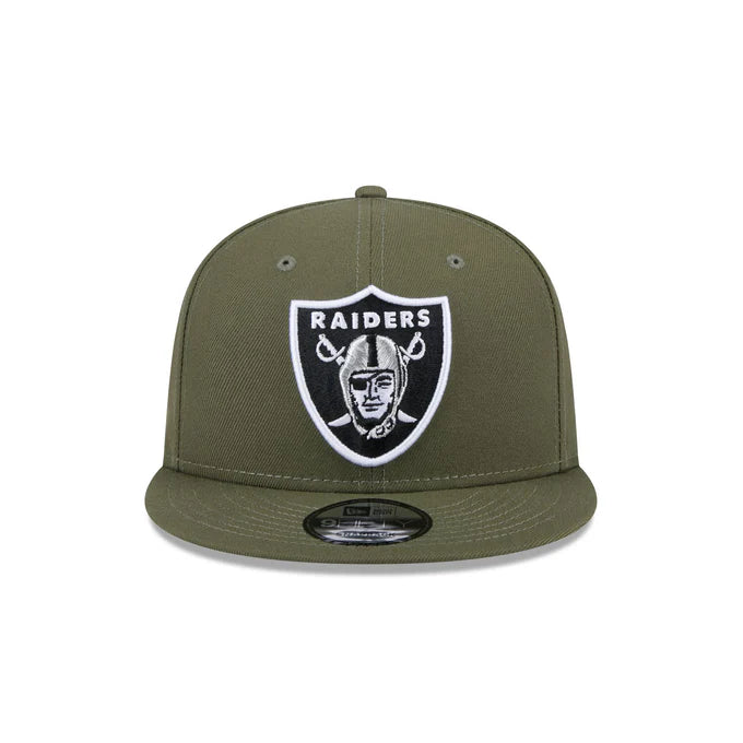 New Era Men's Las Vegas Raiders 9FIFTY Snapback Hat-Olive Green